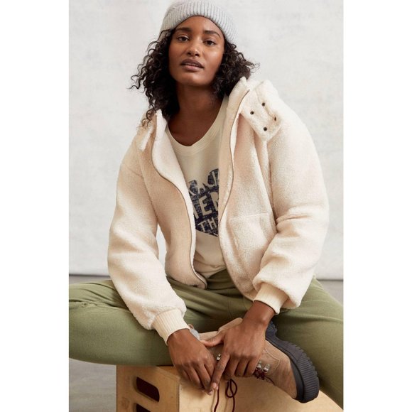 Anthropologie Jackets & Coats Anthropologie Porridge Gillian Sherpa